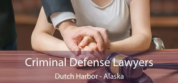 Criminal Defense Lawyers Dutch Harbor - Alaska