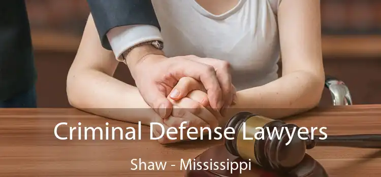 Criminal Defense Lawyers Shaw - Mississippi